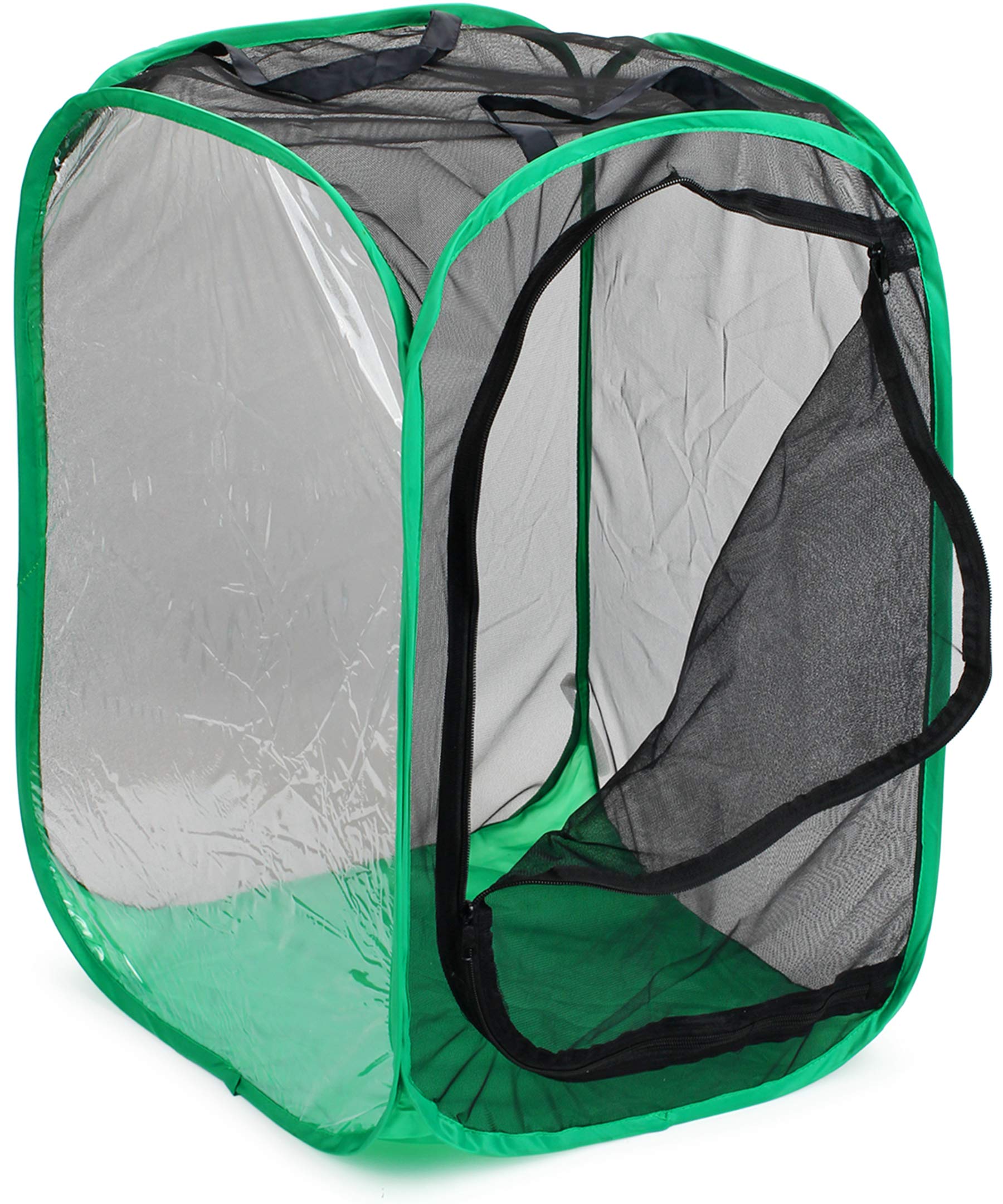 RESTCLOUD 36" Large Monarch Butterfly Habitat, Giant Collapsible Insect Mesh Cage Terrarium Pop-up 24 x 24 x 36 Inches