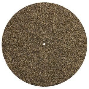 Turntable Slip Mat Rubber Cork – Anti Static 1/8 thick Vinyl Record Player Slipmat by Record-Happy. A Basic and Defining Upgrade for The Demanding Audiophile. Improves Sound Quality and Reduces Noise