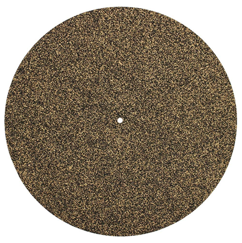 Turntable Slip Mat Rubber Cork – Anti Static 1/8 thick Vinyl Record Player Slipmat by Record-Happy. A Basic and Defining Upgrade for The Demanding Audiophile. Improves Sound Quality and Reduces Noise