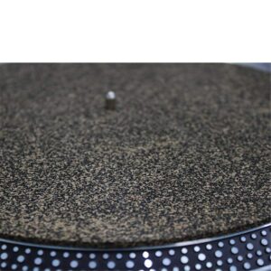 Turntable Slip Mat Rubber Cork – Anti Static 1/8 thick Vinyl Record Player Slipmat by Record-Happy. A Basic and Defining Upgrade for The Demanding Audiophile. Improves Sound Quality and Reduces Noise