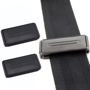 Car Seat Belt Adjuster, Seatbelt Clips | Smart Adjust Seat Belts to Relax Shoulder Neck Give You a Comfortable and Safe Experience | 2PCS Black