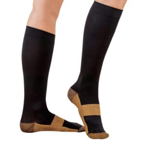 CompressionXSportz Compression Socks For Men and Women 15-20mmhg Over The Calf Below Knee High for Sports, Medical, Nurses, Atheltes, Travel, Pregnancy, etc