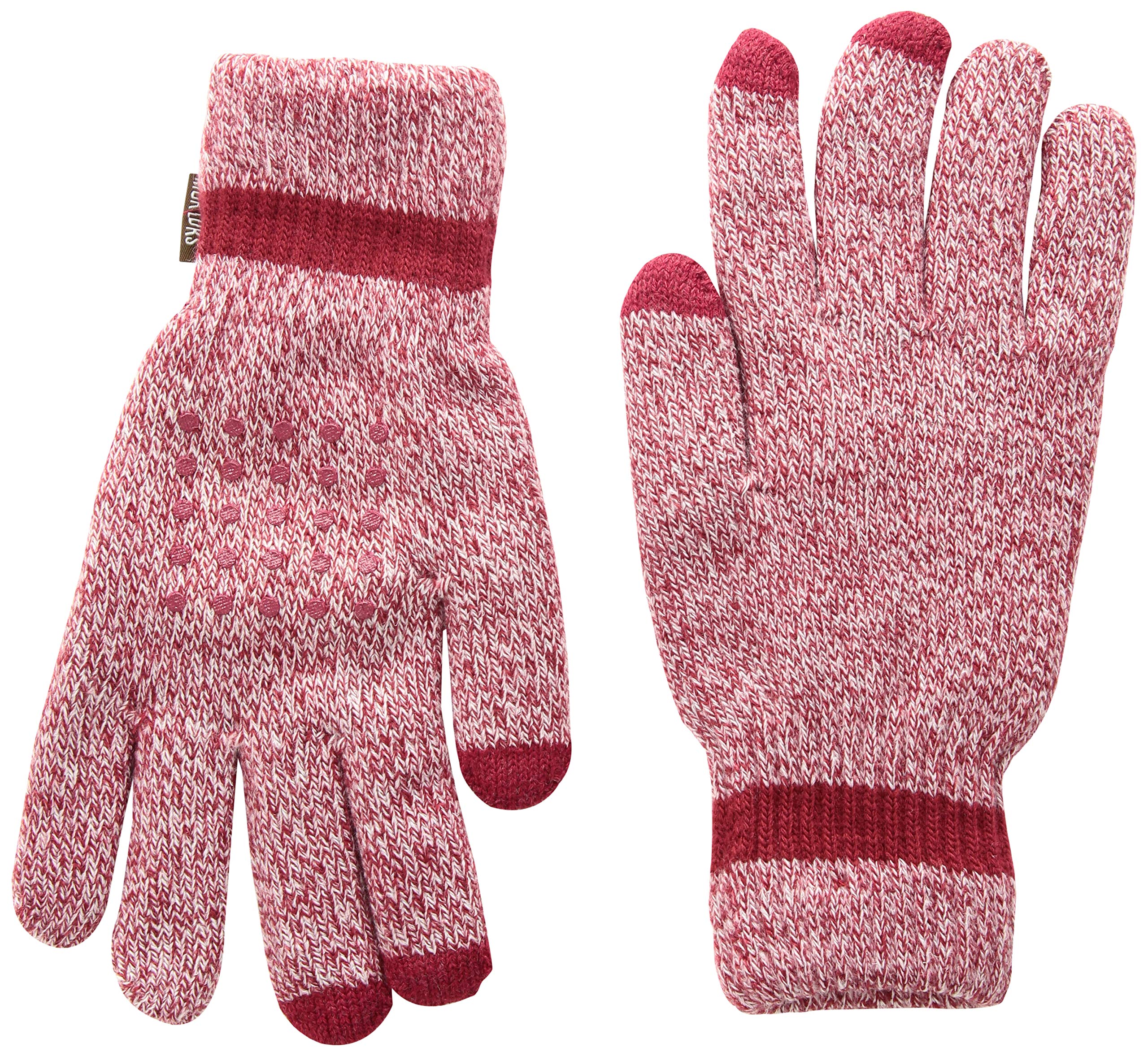 Muk Luks Women's Touchscreen Gloves, red, OSFM