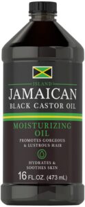 carlyle jamaican black castor oil 16oz | nourish hair, skin, and nails | all natural hypoallergenic conditioner