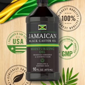 Carlyle Jamaican Black Castor Oil 16oz | Nourish Hair, Skin, and Nails | All Natural Hypoallergenic Conditioner