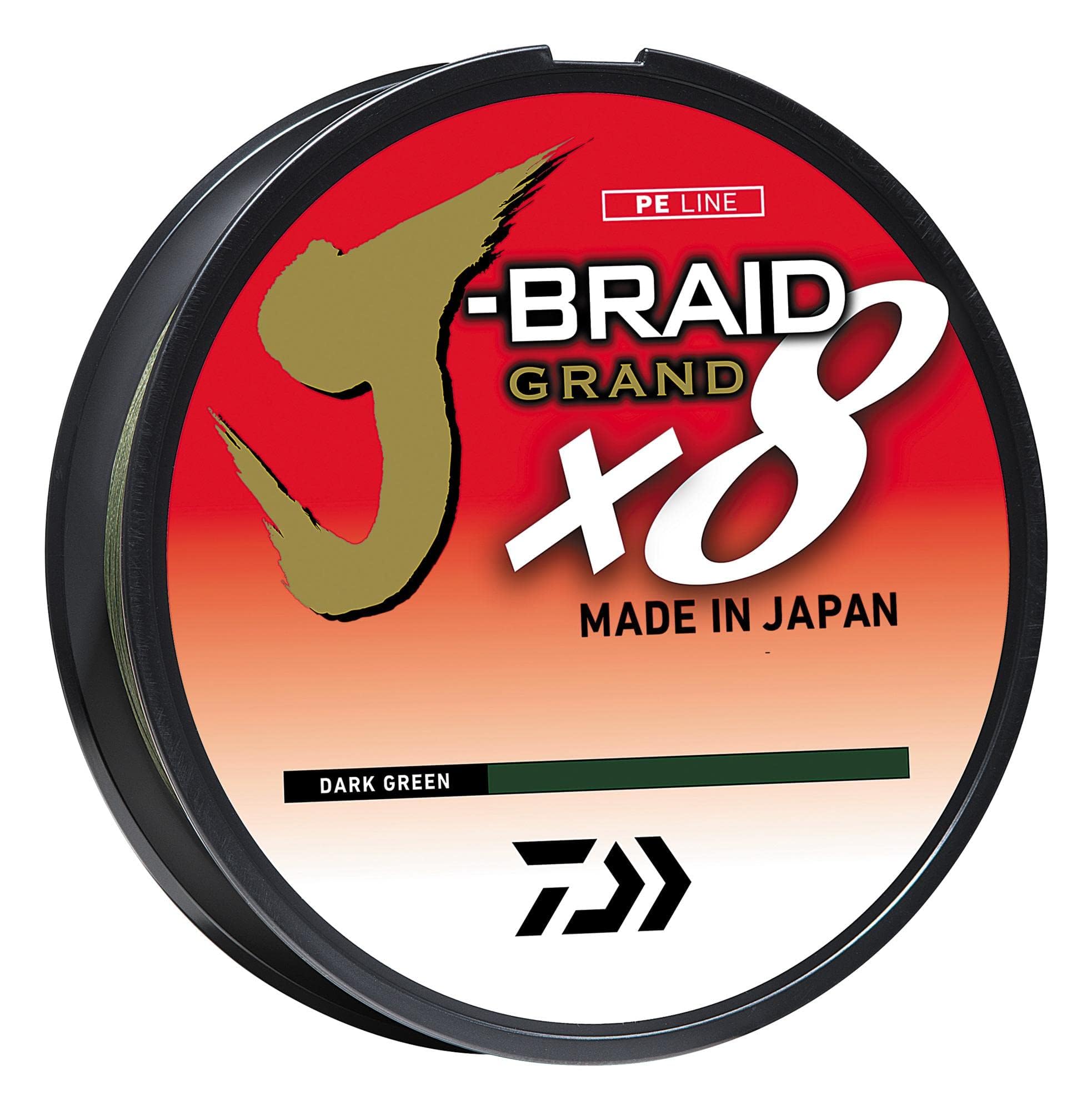 Daiwa J-BRAID GRAND 8X 300YDS FILLER SPOOL DARK GREEN