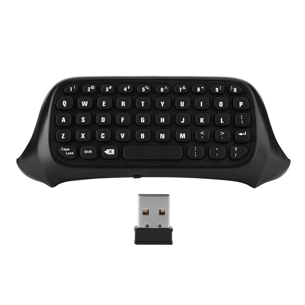 Mini Keyboard for Xbox One, 2.4G Receiver Chatpad Message Game Controller Keyboard for Xbox One, Black