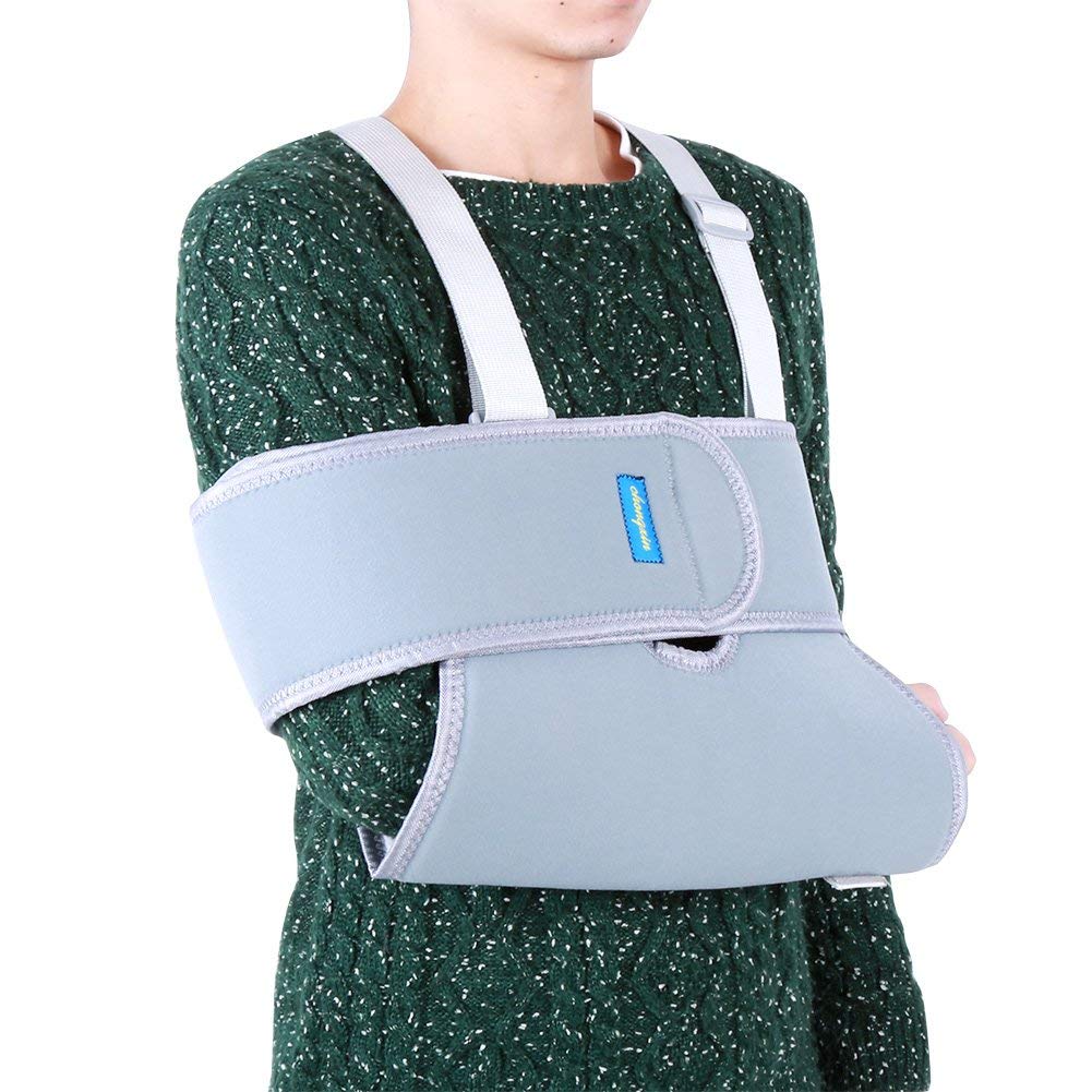 Sonew Arm Sling Shoulder Immobilizer, Rotator Cuff Elbow Support Brace, Rotator Cuff Support Brace, Adjustable Strap Sling, for Men and Women