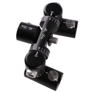 kingwolfox bow stabilizer double adjustable v-bar mount quick disconnect for compound bow (black-double)