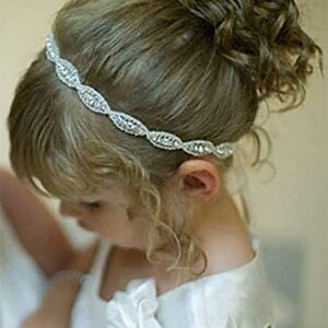 Denifery Flower Girl Rhinestone Crystal Headband Baby Headbands Headband Wedding Hair Accessories for Festival,Special Holiday,Halloween