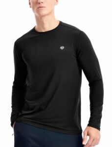 base layer men long sleeve shirt(black,l)