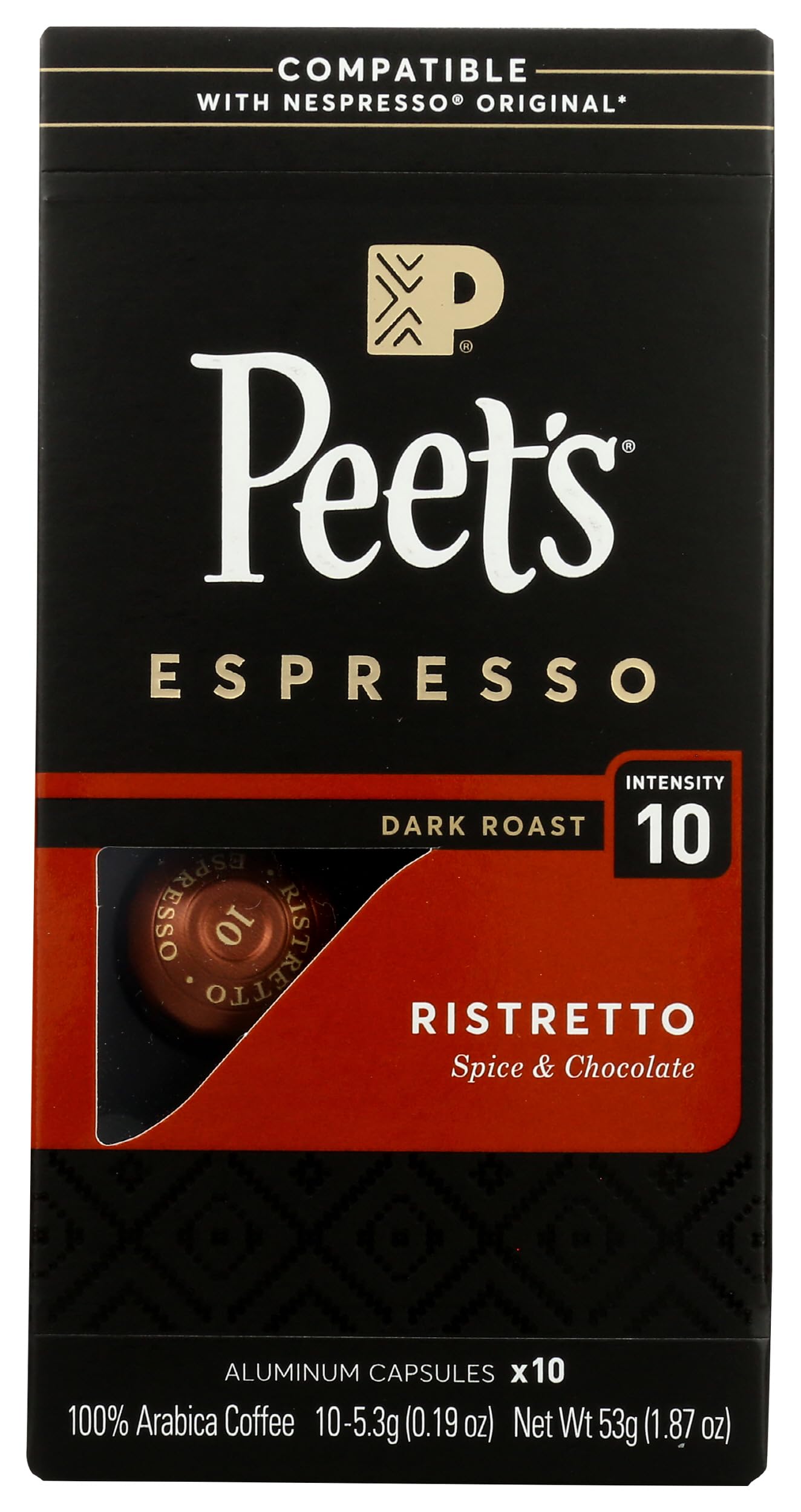 Peet's Coffee & Tea Ristretto Capsules, 1.87 OZ