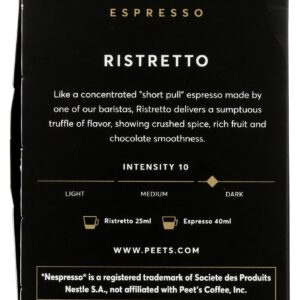 Peet's Coffee & Tea Ristretto Capsules, 1.87 OZ