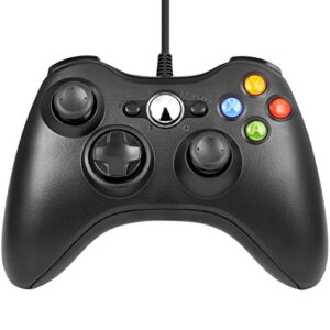 YUDEG Xbox 360 Wired controller Gamepad Controller for Xbox 360(Black)