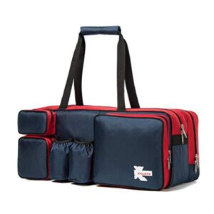 k-cliffs tennis racket bag | deluxe ballistic nylon travel tournament duffel | shoe compartment red blue black