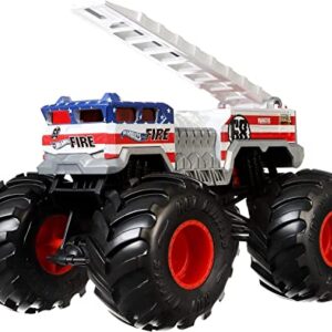 Hot Wheels Monster Trucks 1:24 Scale Vehicles, Collectible Die-Cast Metal Toy Trucks with Giant Wheels & Stylized Chassis, Gift for Kids Ages 3 Years Old & Up