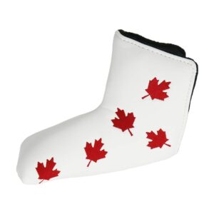 HISTAR Golf Putter Head Cover Headcover Red Maple Leaf Design Fit All Brands