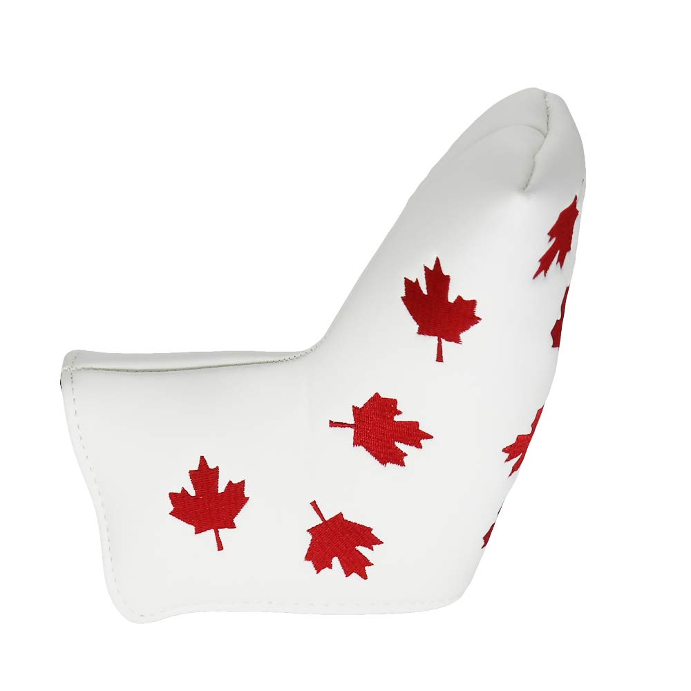 HISTAR Golf Putter Head Cover Headcover Red Maple Leaf Design Fit All Brands