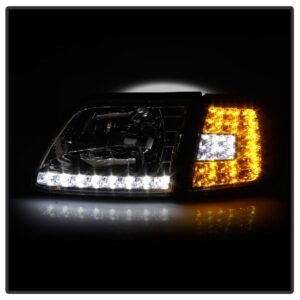 ACANII - For 1997-2003 Ford F150 Expedition LED Headlights w/LED Corner Signal Head Lights Lamps Driver & Passenger Side