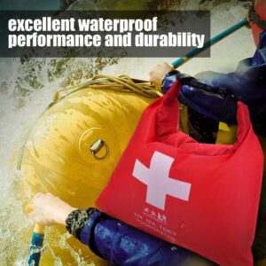 First Aid Kit Dry Bag, Travel Empty First Aid Kit Pouch Storage Bag for Emergency, Portable Waterproof First Aid Kit Dry Pack Pouch for Outdoor Camping Drifting Hiking