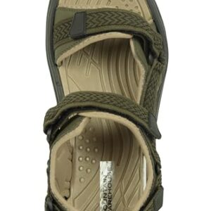 Mountain Warehouse Crete Mens Sandals - Soft, Walking, Summer Khaki 12 M US Men