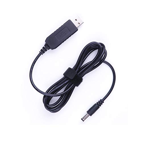 USB DC 5V to DC 9 Volt USB Power Supply Cable, Max Current 800mAh, Tip Negative Connector, Compatible for Guitar Effects Pedals Power Supply Adapter