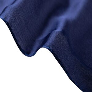 CYZLANN Women's Scarves 100% Silk Long Lightweight Scarfs for women（blue lake blue）