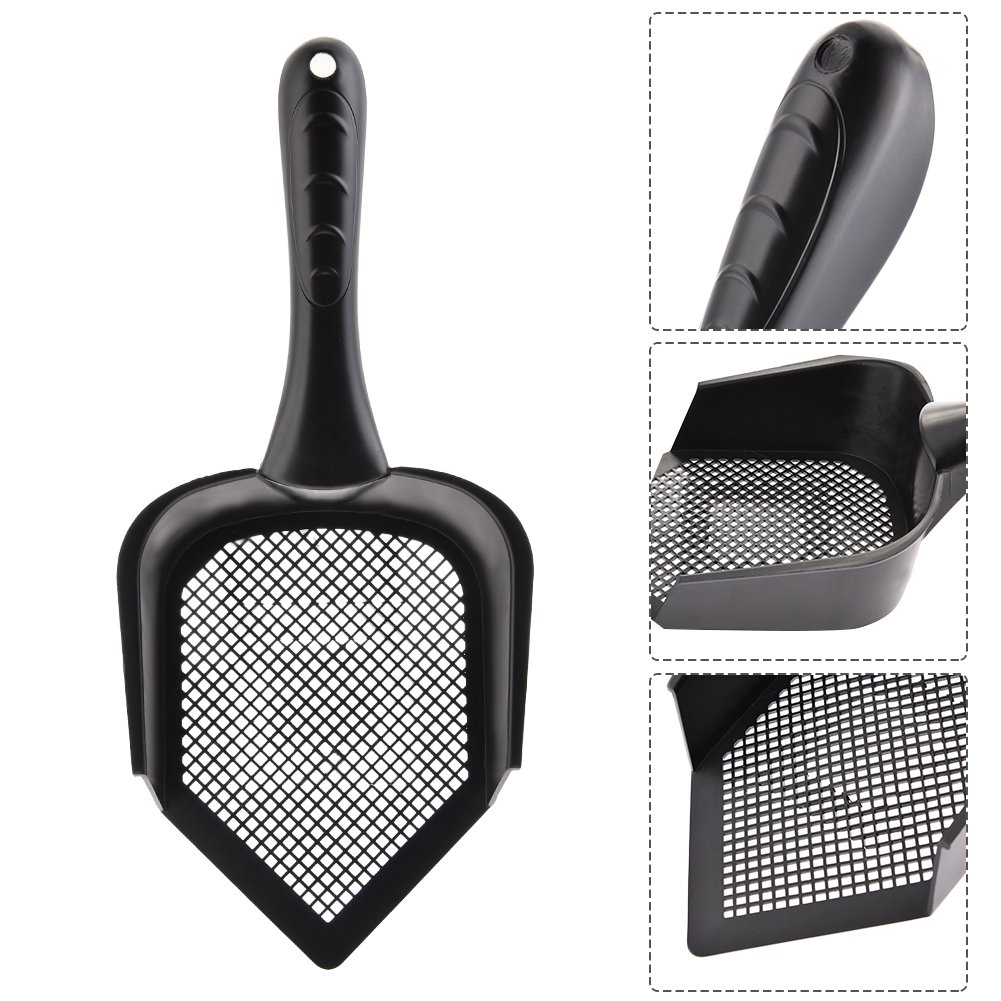 DHXYZZB Cat Litter Scoop, Small Holes 3.0MM Fine Litter Scooper Shovel for Cat Dog Rabbits Hamster Snake Sifter Scoops PVC Non-Toxic