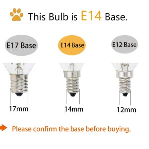 Lamsky E14 LED Filament Candle Shape Light Bulb,E14 European Base Bulb,Daylight 6000K 600LM 60W Equivalent,C35 Clear Glass Torpedo Shape Bullet Top,No-Dimmable (4-Pack)