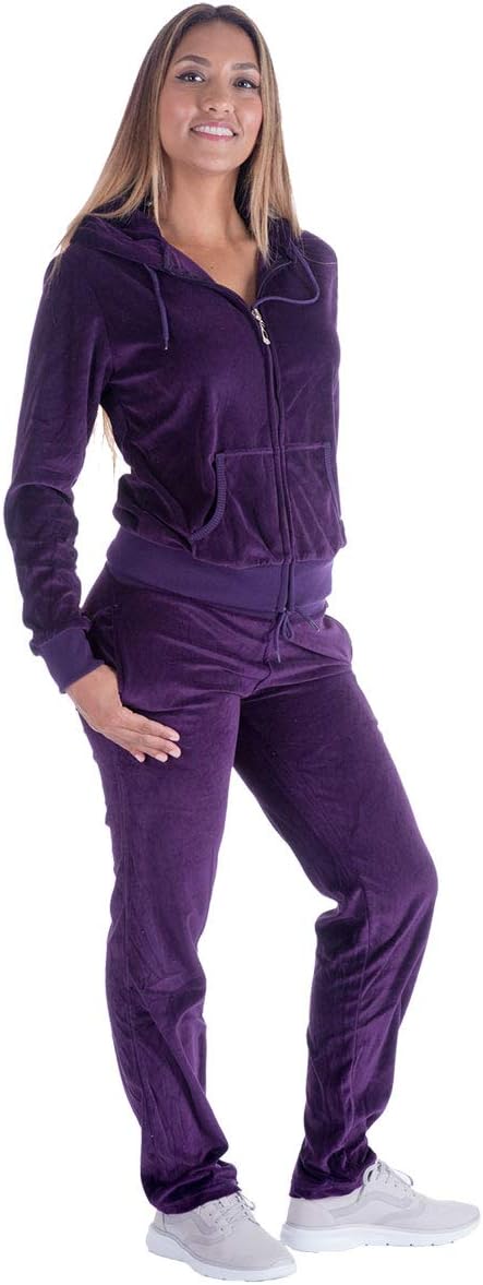 Yasumond Velour Tracksuit Womens 2 Pieces Joggers Outfits Jogging Sweatsuits Set Soft Sports Sweat Suits Pants