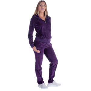 Yasumond Velour Tracksuit Womens 2 Pieces Joggers Outfits Jogging Sweatsuits Set Soft Sports Sweat Suits Pants