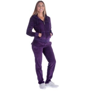 Yasumond Velour Tracksuit Womens 2 Pieces Joggers Outfits Jogging Sweatsuits Set Soft Sports Sweat Suits Pants