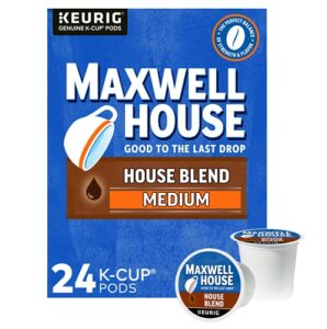 maxwell house house blend medium roast k-cup coffee pods (24 ct box)