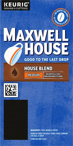 Maxwell House House Blend Medium Roast K-Cup Coffee Pods (24 ct Box)