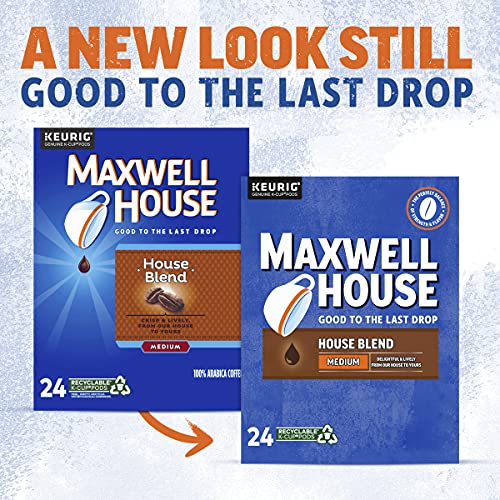 Maxwell House House Blend Medium Roast K-Cup Coffee Pods (24 ct Box)