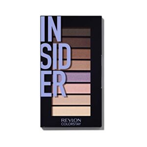 Revlon Eyeshadow Palette, ColorStay Looks Book Eye Makeup, Highly Pigmented in Blendable Matte & Metallic Finishes, 940 Insider, 0.21 Oz