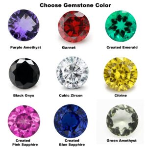 55Carat Choose Your Color Natural Gemstone Sterling Silver Promise Rings for Women Handmade Sizes 5 to 12