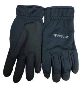 columbia mens mt. village omni-heat omni-shield winter gloves (l, black)