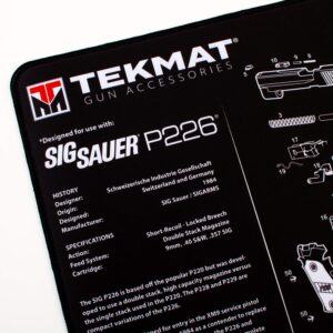 TekMat Ultra Cleaning Mat for use with Sig P226 Black ,15" x 20"