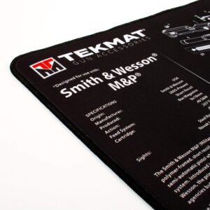 TekMat Ultra Gun Cleaning Mat for use with S&W M&P, Black, 15" x 20"