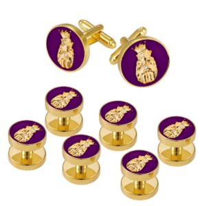 4031849 pair of jester cuff links and set of 6 shirt studs tuxedo formal dress roj royal order jesters biliken mirth is kingbilliken