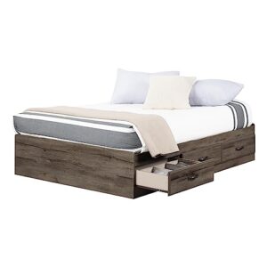 South Shore Ulysses Full Mates Bed Fall Oak