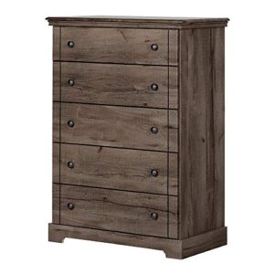 South Shore Avilla 5-Drawer Chest, Fall Oak