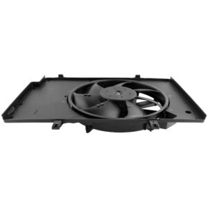 BOXI 621-503 BE8Z8C607A Engine Cooling Fan Assembly Fit for Ford Fiesta 2011-2013/Fiesta 2014-2017 L4 1.6L with Air Conditioning excluding Turbo Model