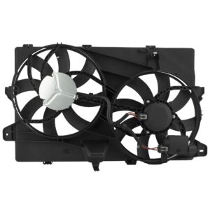 boxi 621-392 7t4z8c607a dual radiator cooling fan assembly fit for ford edge 2007 2008 2009 2010 2011 2012 2013 2014 2015 / for lincoln mkx 2007-2015