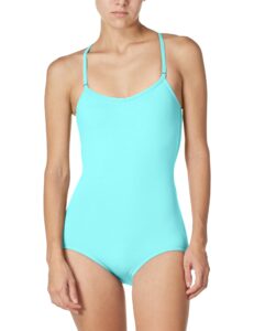 capezio team basics camisole leotard w/adjustable straps, tropical lagoon, x-large