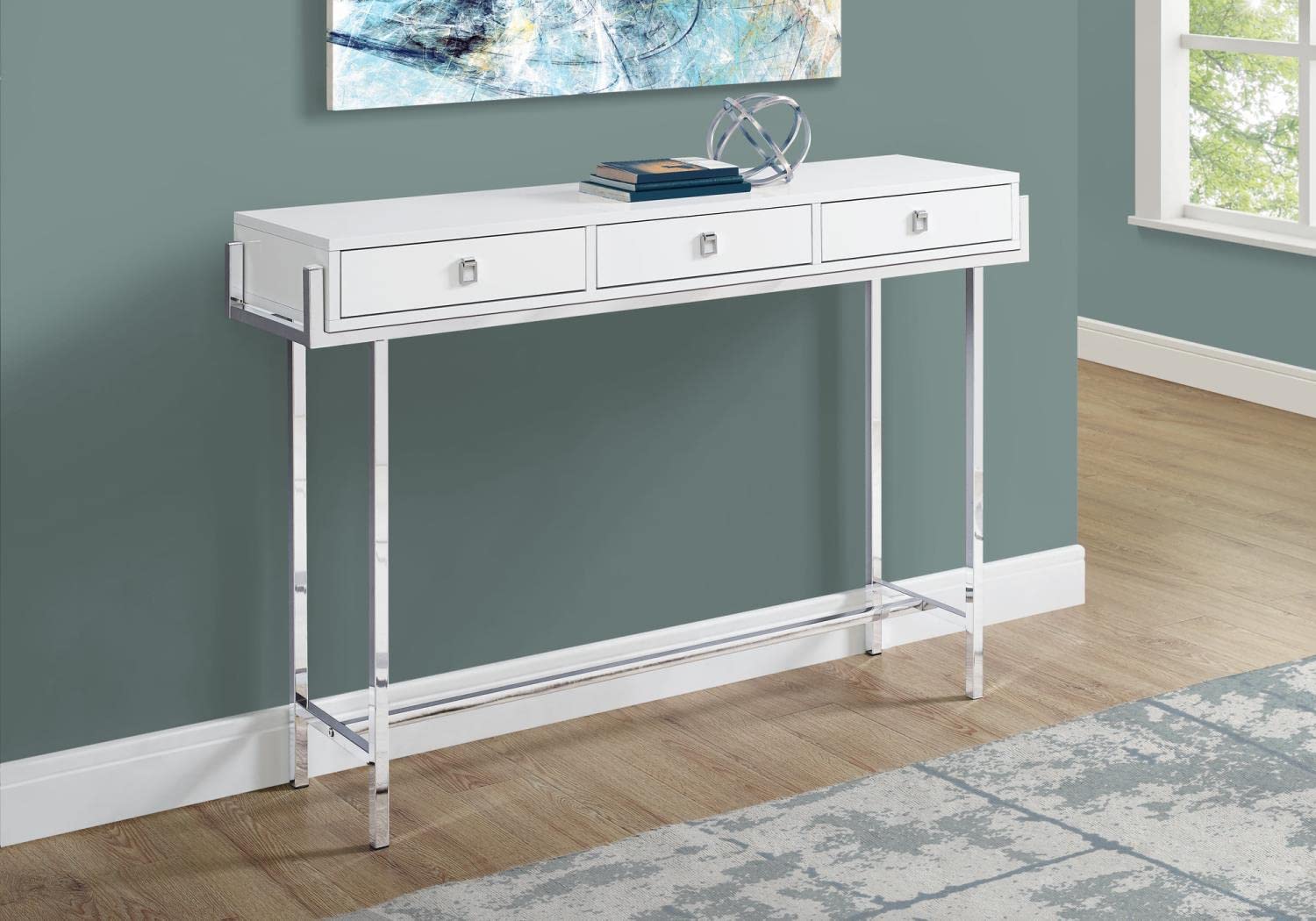 Monarch Specialties ACCENT TABLE, WHITE