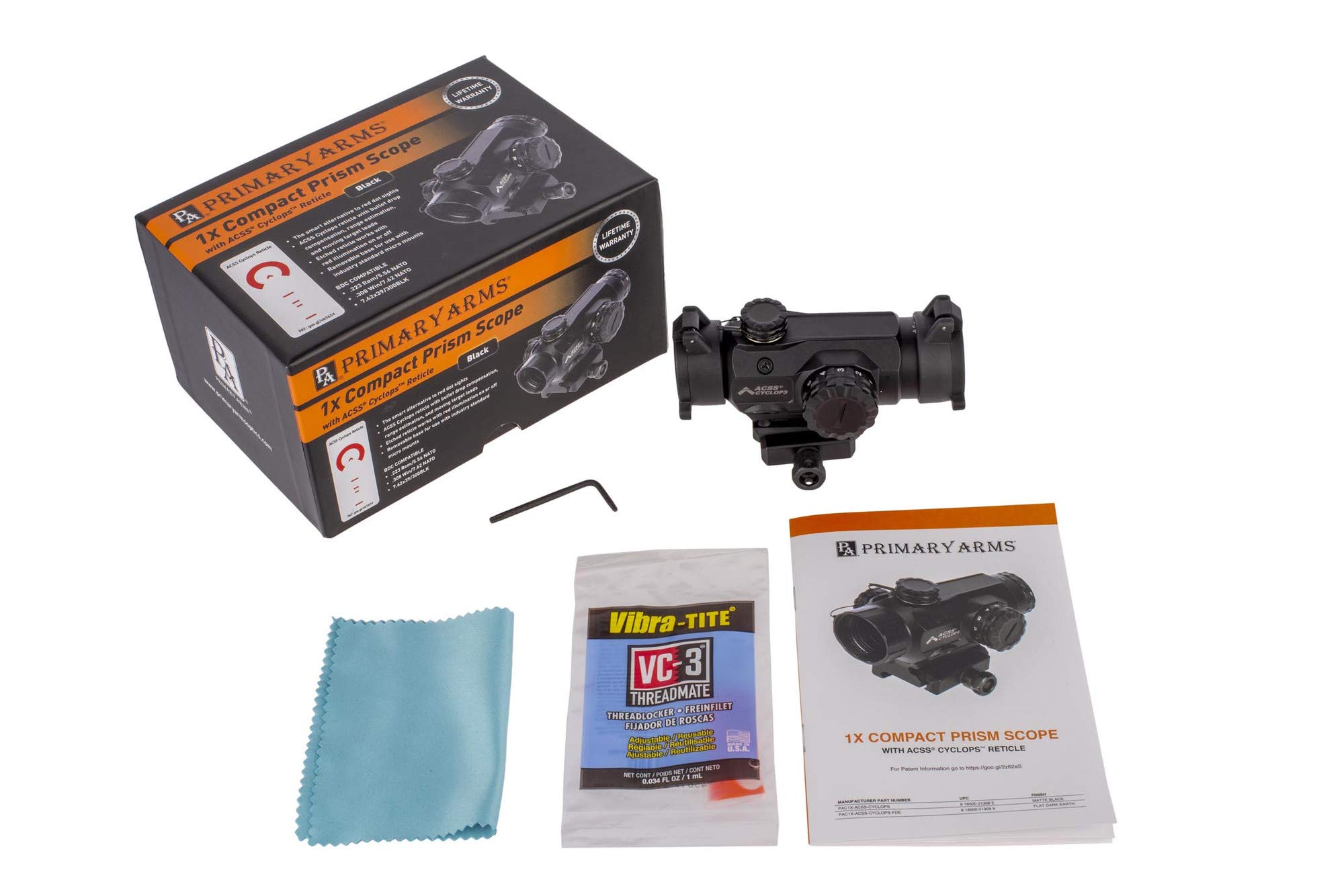 Primary Arms SLX Compact 1x20 Prism Scope - ACSS-Cyclops