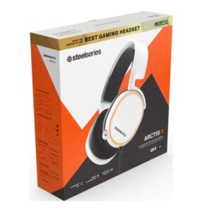 SteelSeries Arctis 5 Gaming Headset - RGB Illumination - DTS Headphone: X v2.0 Surround for PC and PlayStation 5, PS4 - White