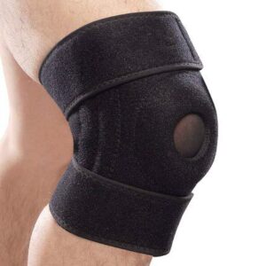 Mallofusa Knee Pads Support Open-Patella Knee Sleeve Brace with Adjustable Strapping & Breathable for Arthritis Sports Fitness Mountaineering Outdoor